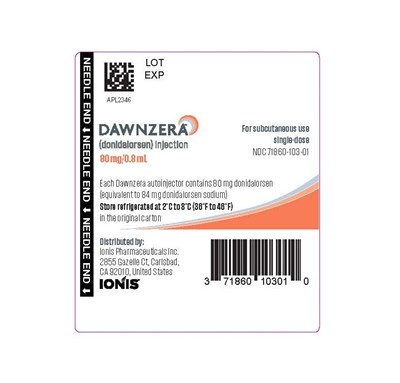 Autoinjector Label (Dawnzera  80mg Label)